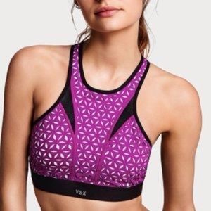 Victoria's Secret laser cut high neck sports bra